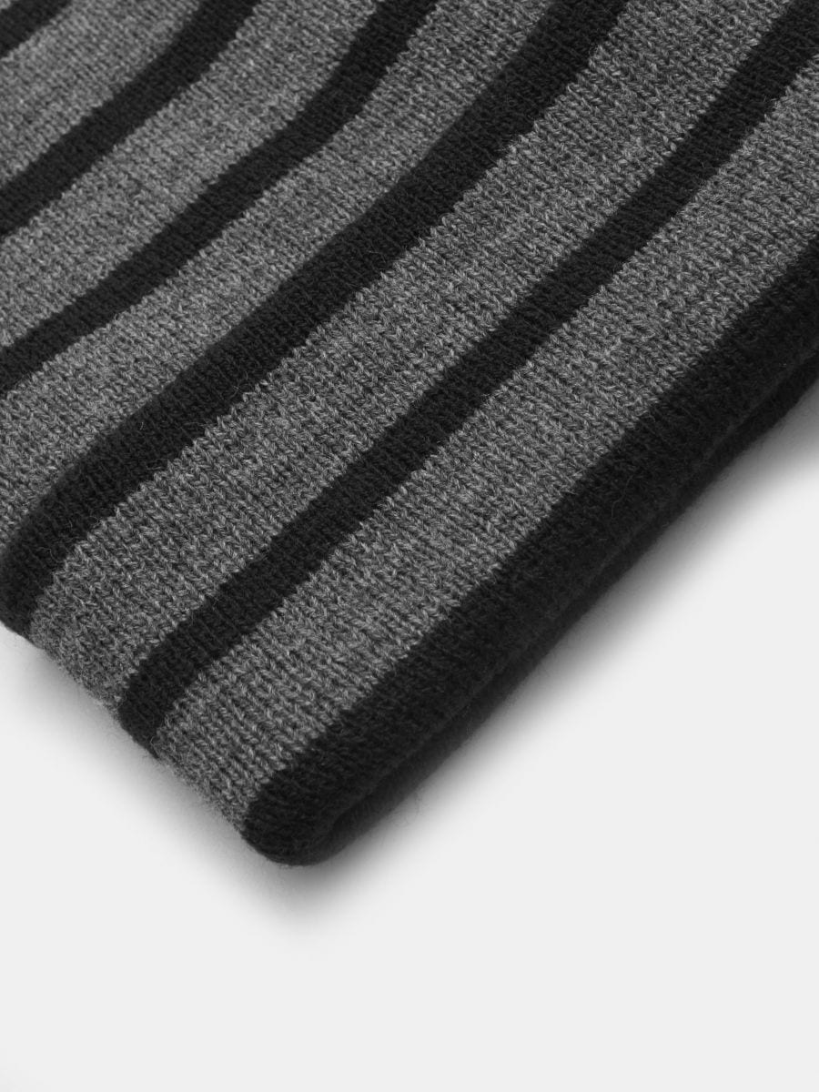 Czapka beanie Kolor szary  9259I-90M