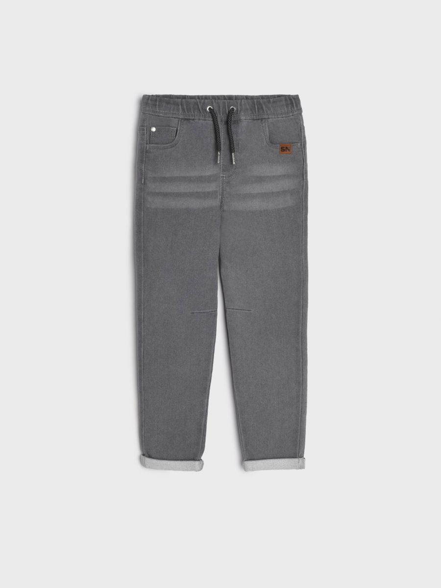 Jeansy jogger Kolor szary  4369T-09J