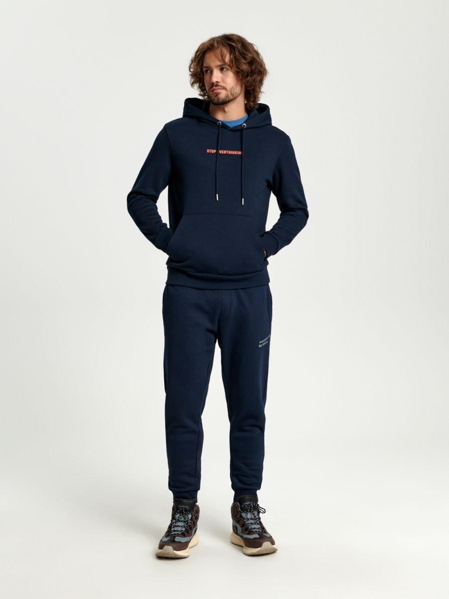 Spodnie dresowe jogger Kolor granatowy  7964W-59X