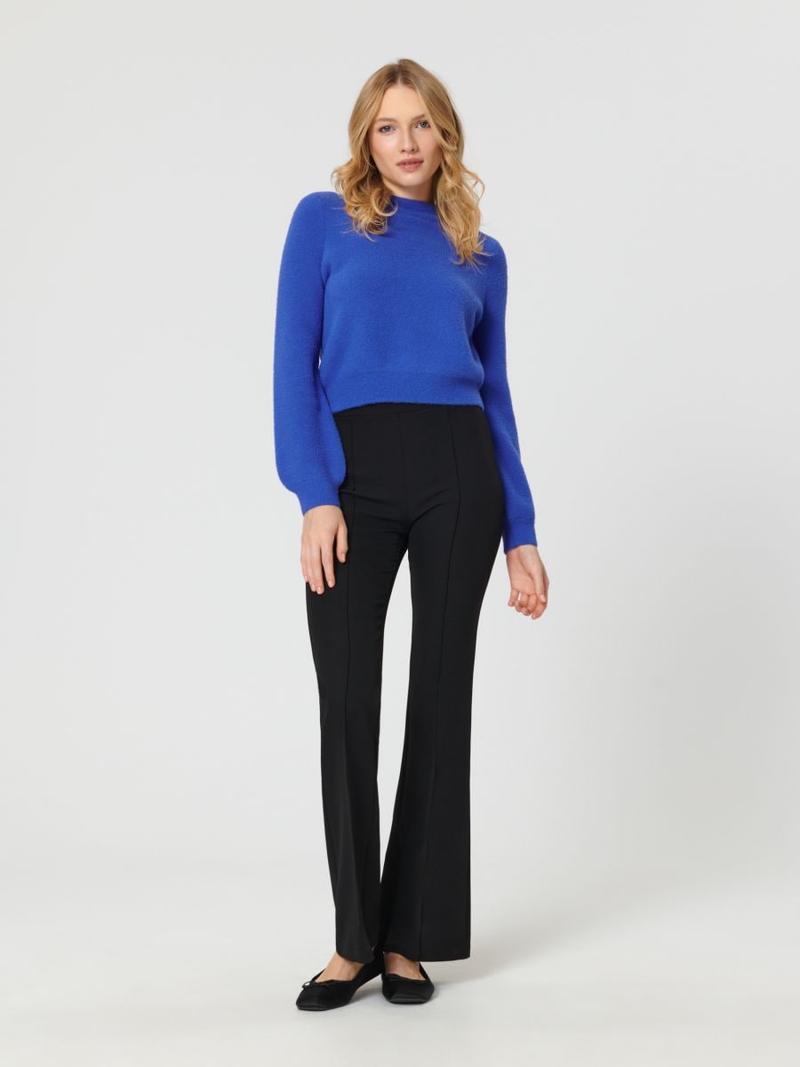 Sweter z miękkiej dzianiny Kolor niebieski  ZV002-57X