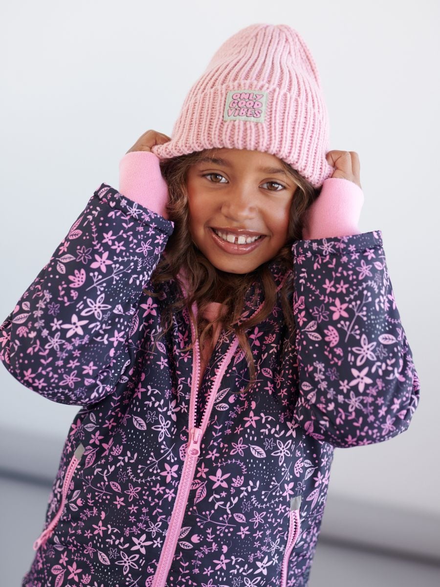 Czapka beanie Kolor różowy  7951P-03X
