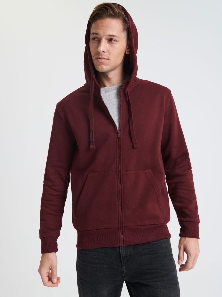 Bluza rozpinana basic Kolor czerwony  6979D-83X