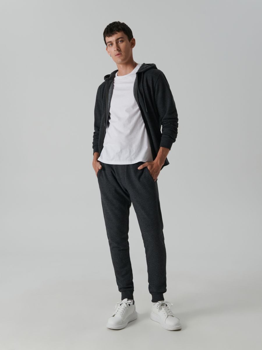 Bluza rozpinana basic Kolor szary  1689O-90M