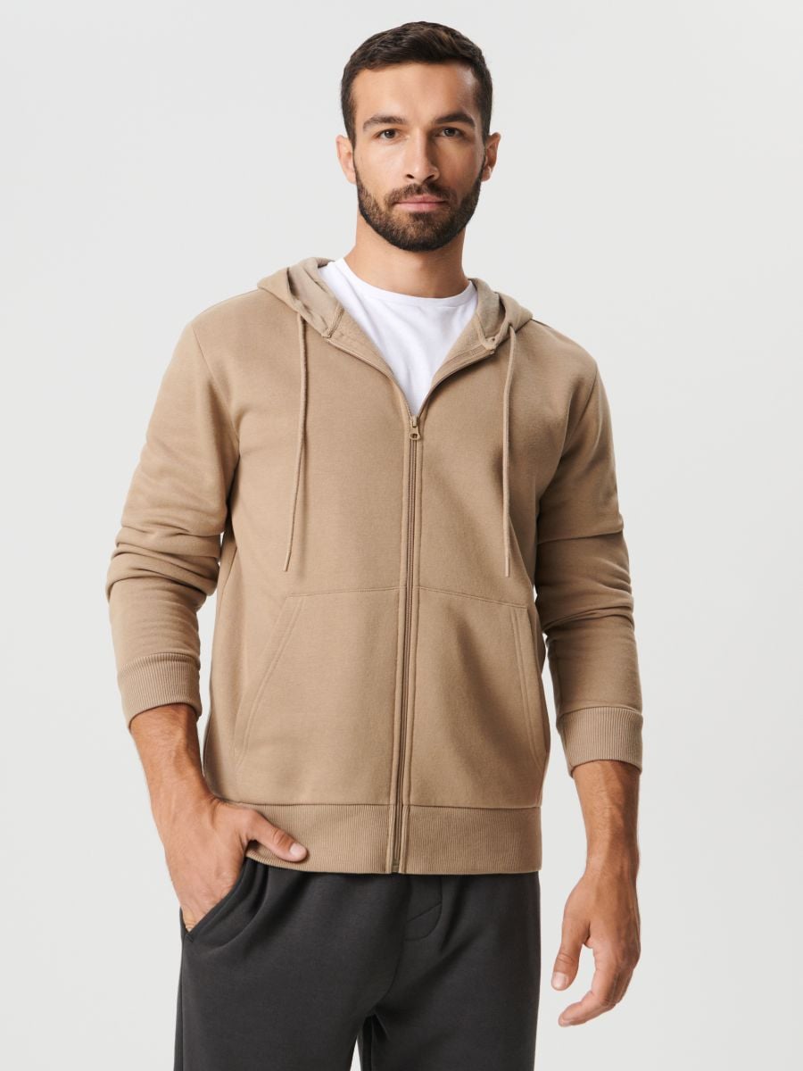Bluza rozpinana basic Kolor beżowy  1689O-08X