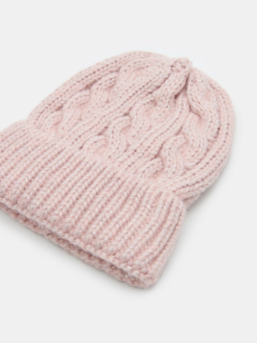 Czapka beanie Kolor różowy  1353X-03X