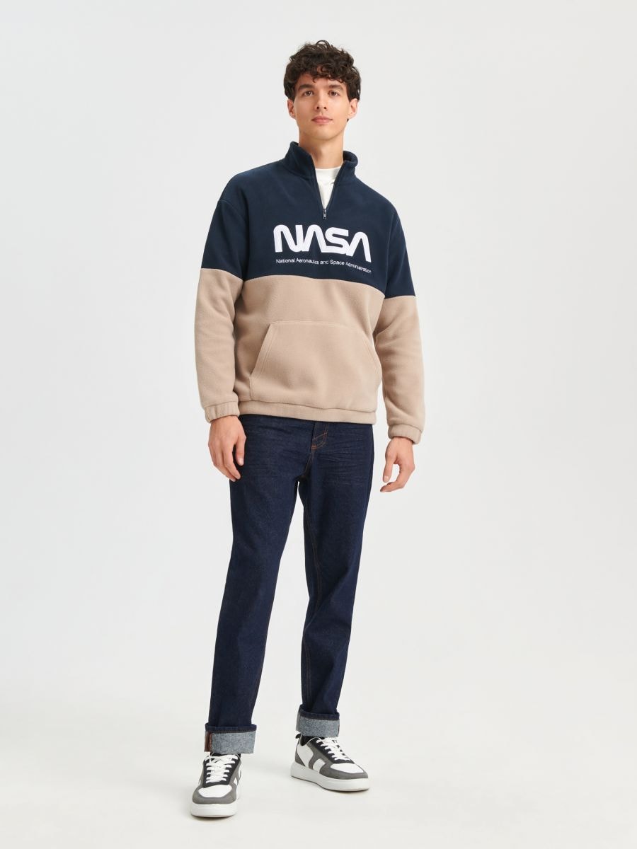 Bluza NASA Kolor beżowy  1747O-08X