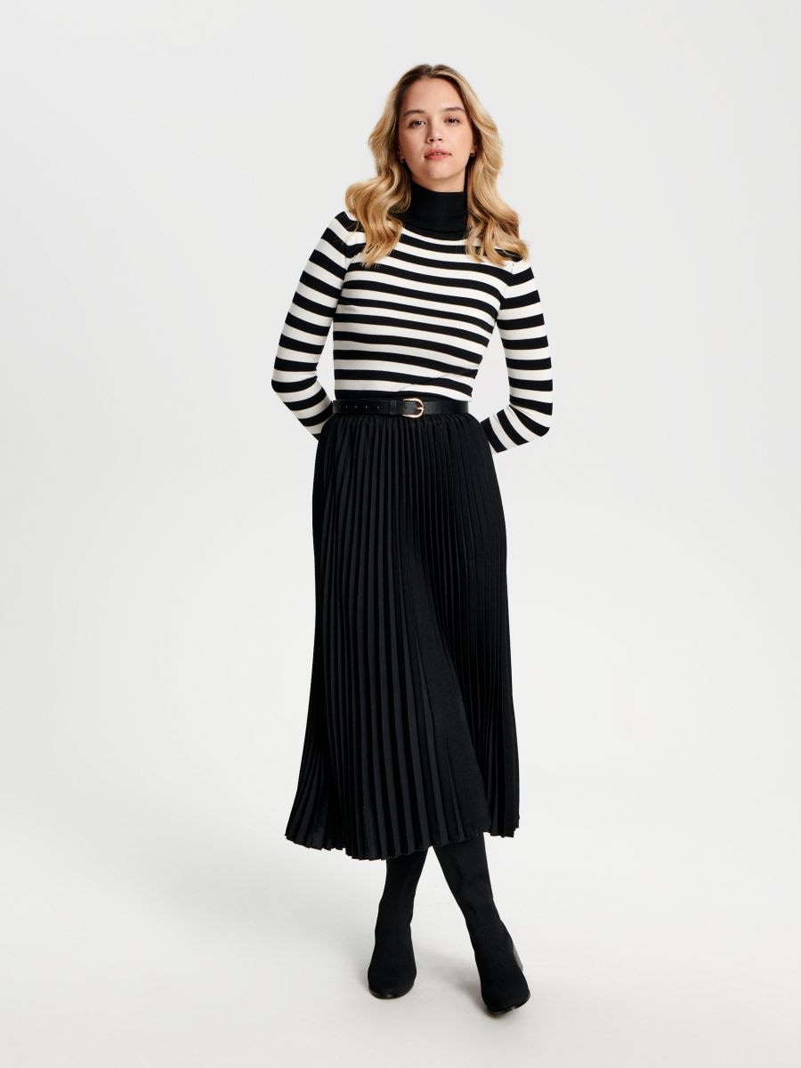 Sweter z golfem Kolor wielobarwny  7382J-MLC