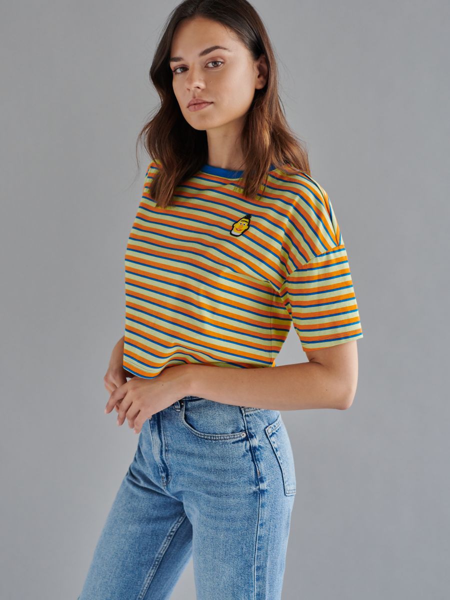 Crop top Ulica Sezamkowa Kolor wielobarwny  2766B-MLC