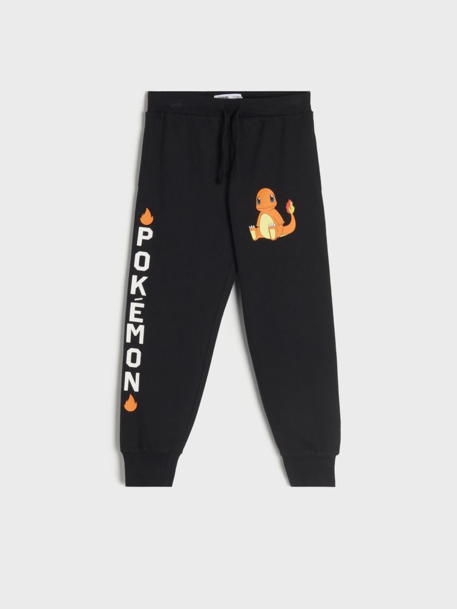 Spodnie dresowe jogger Pokémon Kolor czarny  9732Z-99X