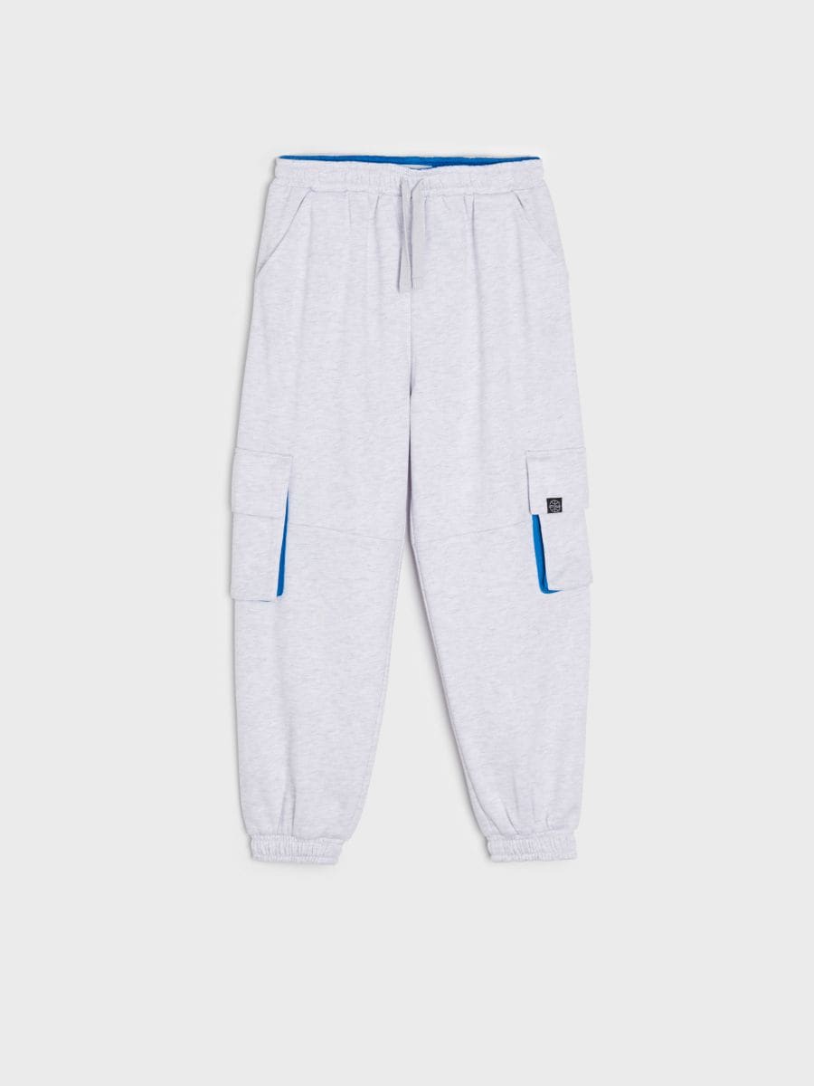 Spodnie dresowe jogger Kolor szary  5795R-09M