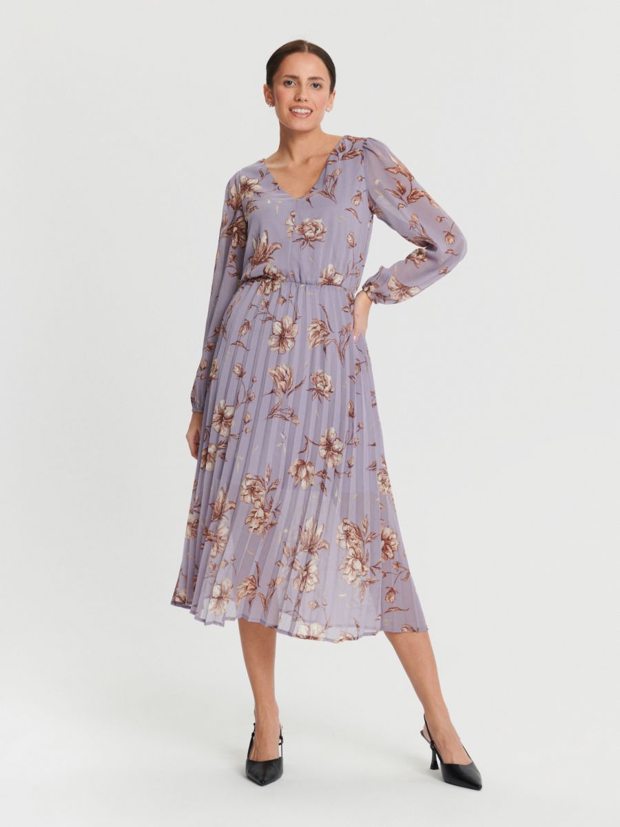 Sukienka maxi w kwiaty Kolor wielobarwny  3225X-MLC