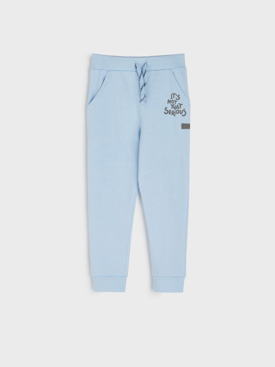 Spodnie dresowe jogger Kolor błękitny  1781X-05X