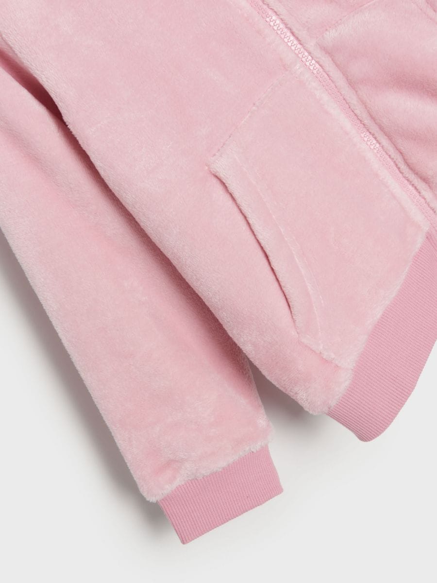 Bluza rozpinana Kolor różowy  7089Y-03X