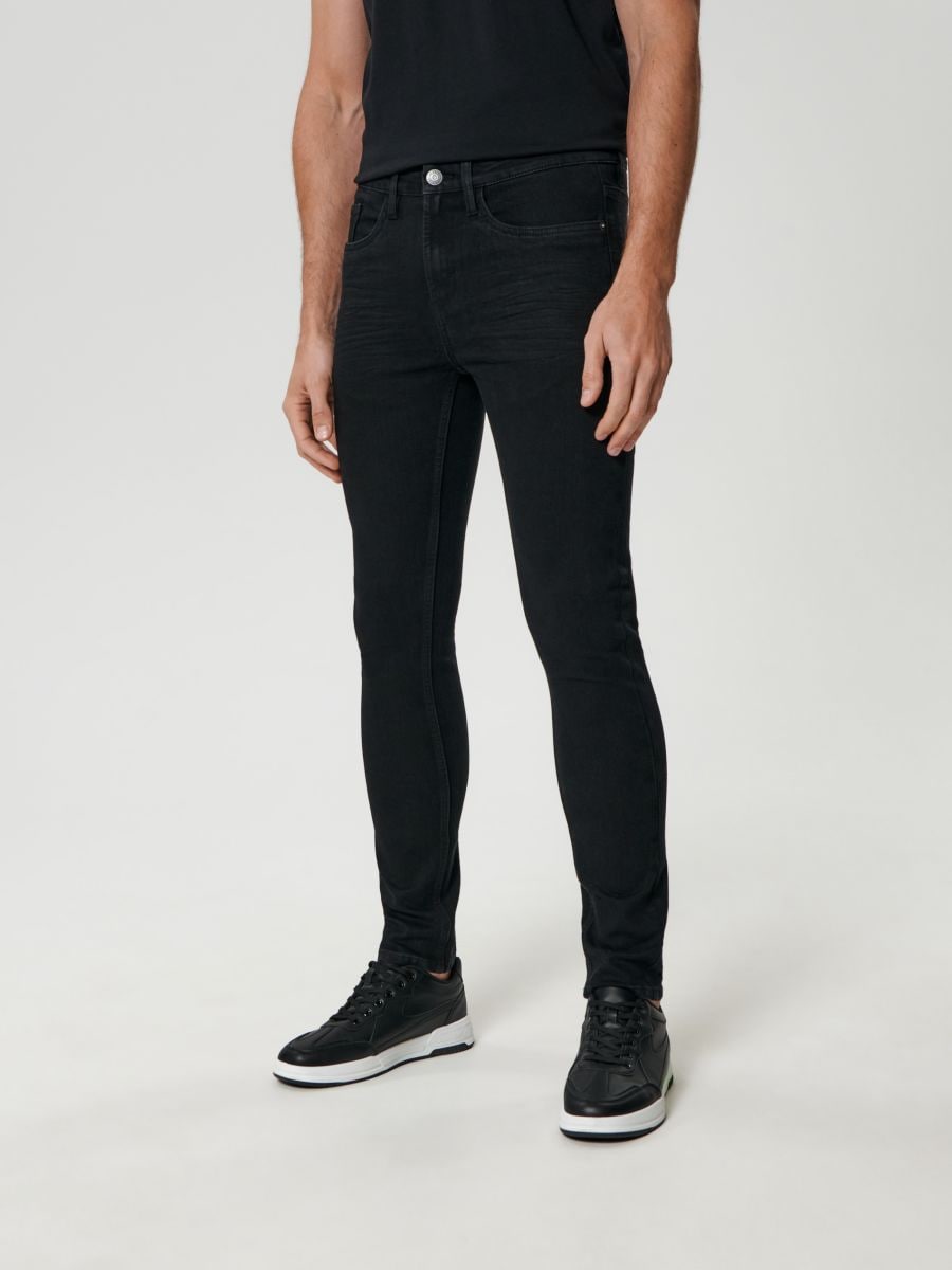 Jeansy skinny Kolor czarny  1575O-99J