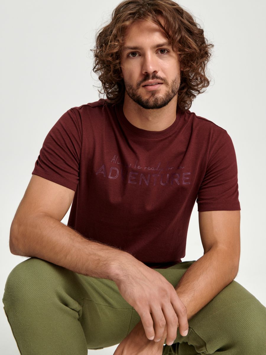 Koszulka z nadrukiem Kolor czerwony  2263O-83X