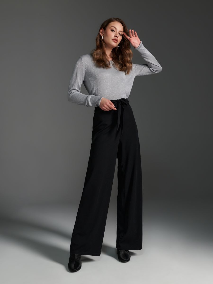 Sweter Kolor srebrny  3747X-SLV