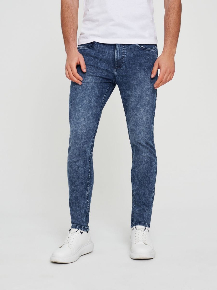 Jeansy skinny Kolor niebieski  1589O-55J