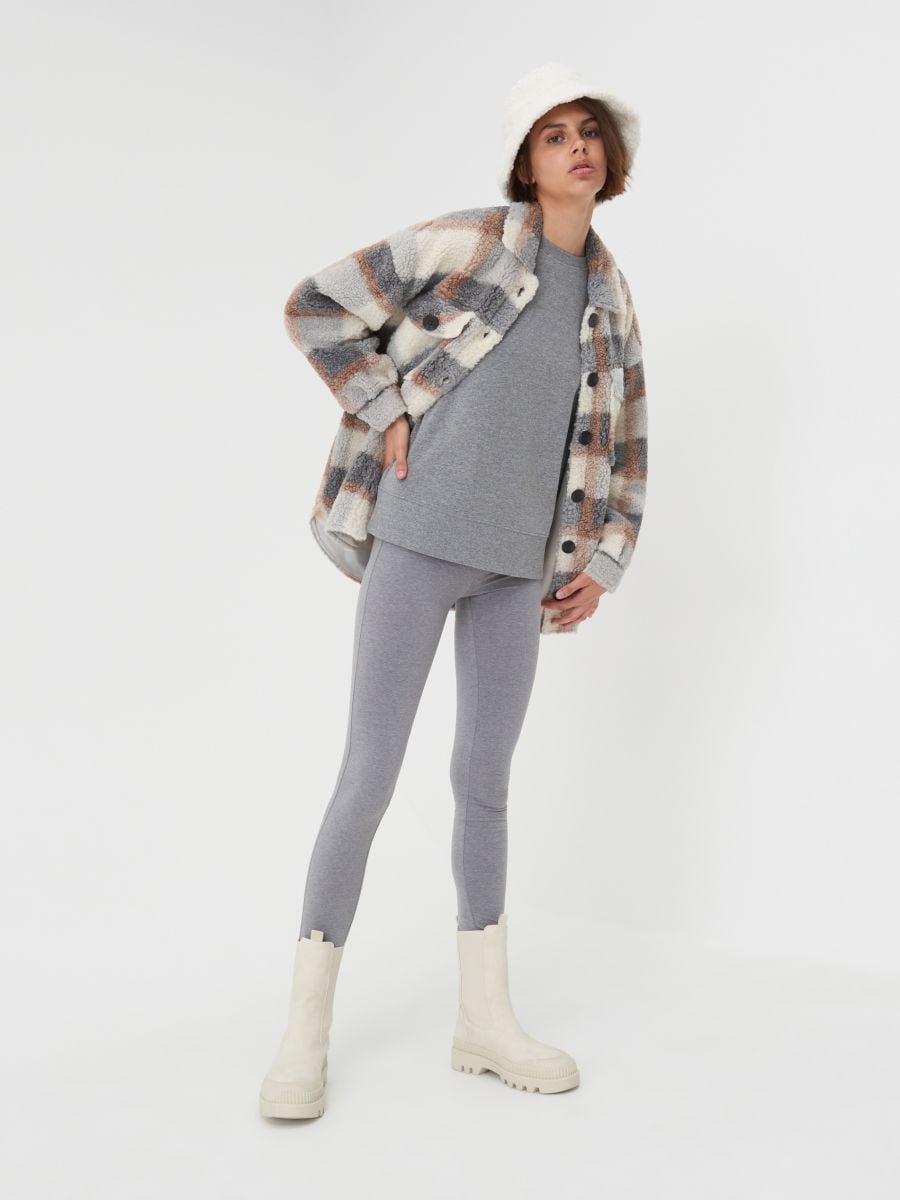 Bluza basic Kolor szary  2380F-85M