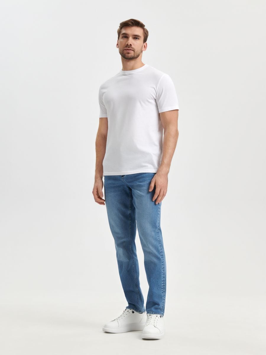 Jeansy slim Kolor niebieski  1603O-55J