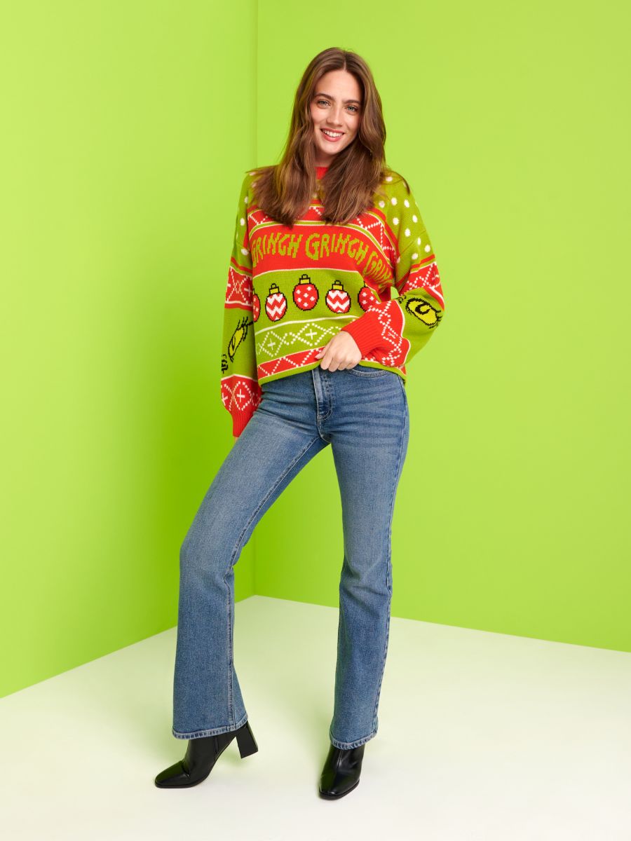 Sweter Grinch Kolor wielobarwny  7411J-MLC