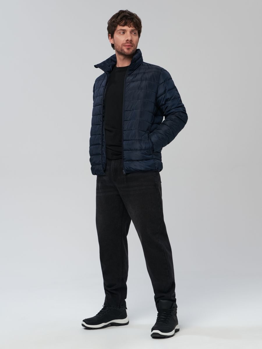 Kurtka puffer Kolor granatowy  1796O-59X