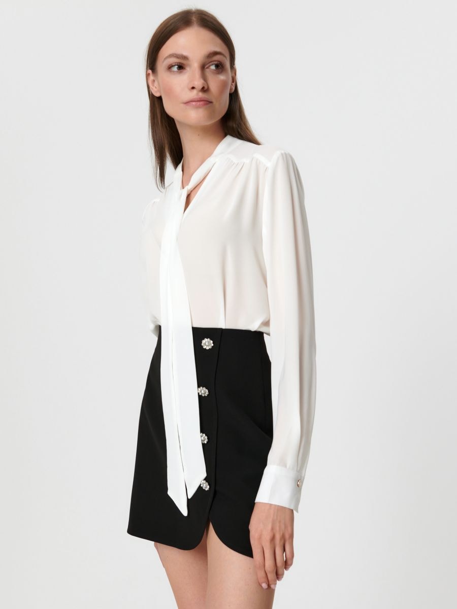 Spódnica mini Kolor czarny  ZB931-99X