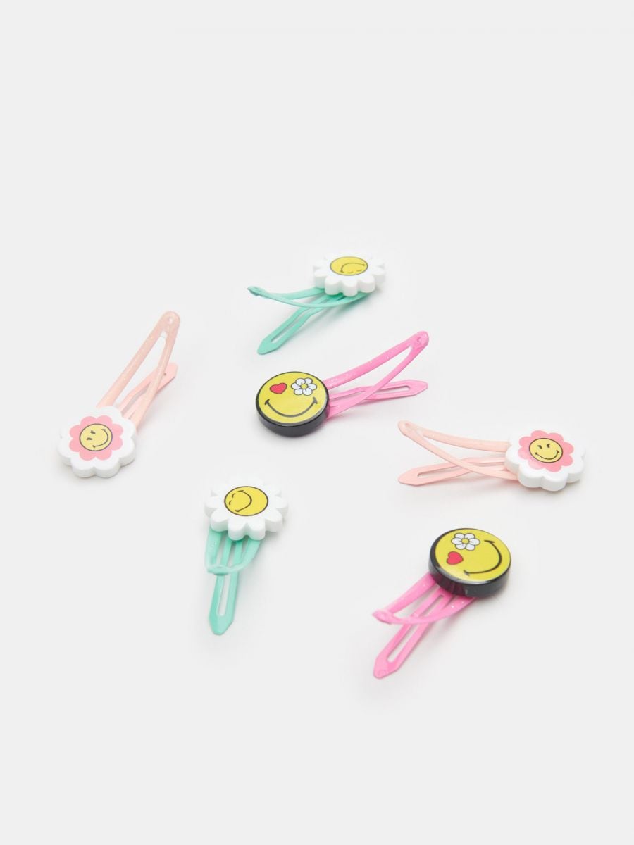Spinki do włosów SmileyWorld® 6 pack Kolor wielobarwny  7028R-MLC