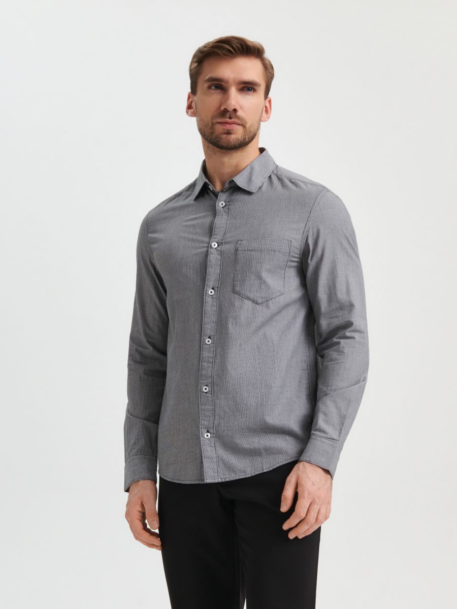 Koszula regular fit Kolor czarny  1919O-99X