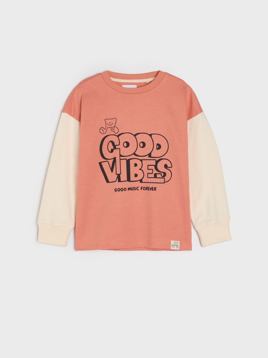 Bluza z nadrukiem Kolor różowy  0369R-39X
