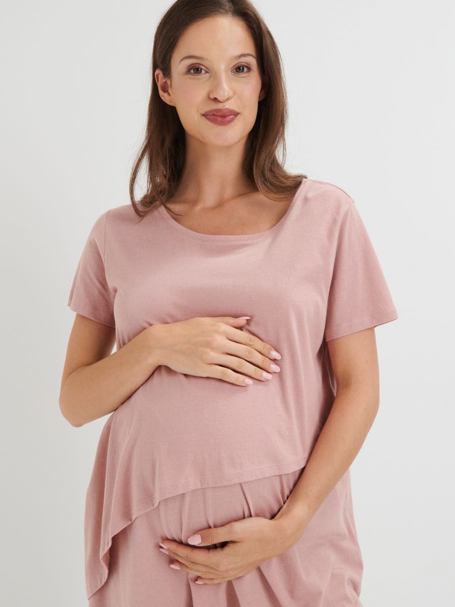 Piżama MAMA Kolor różowy  4092K-03X