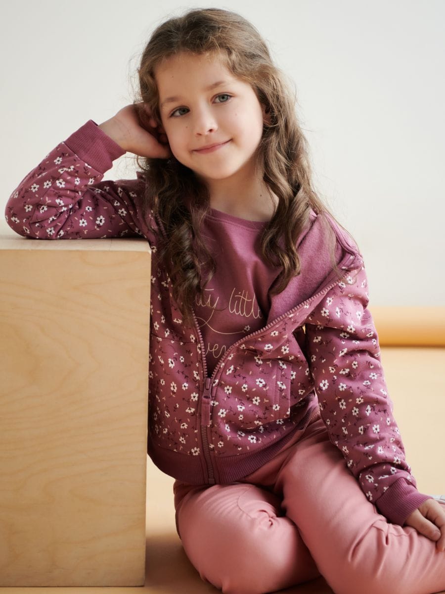Bluza z kapturem Kolor fioletowy  8504M-34X