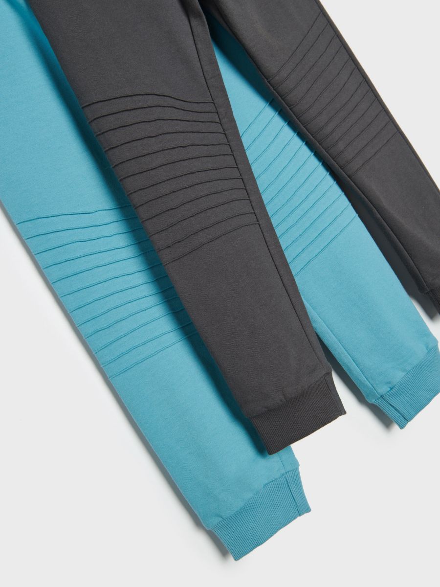 Spodnie dresowe jogger 2 pack Kolor zielony  6558X-96X