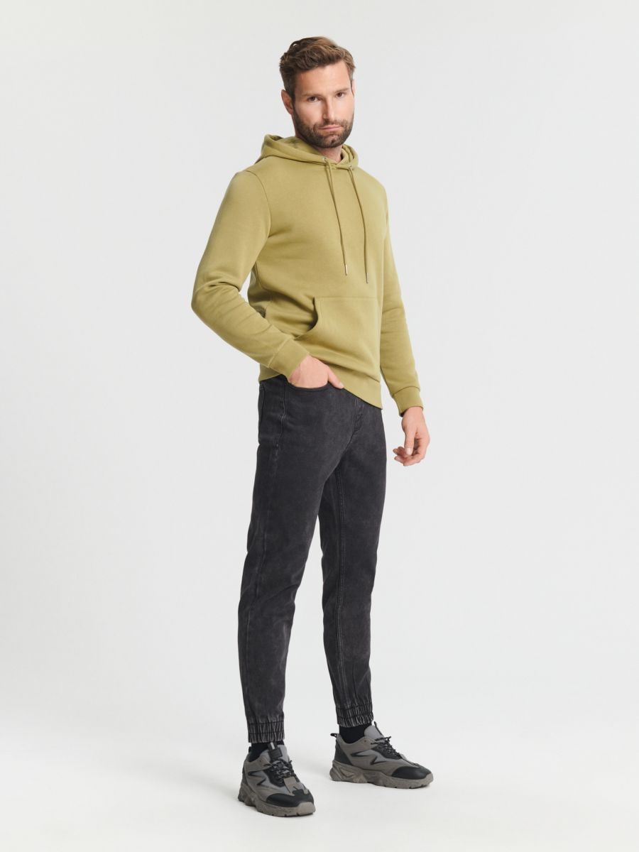 Jeansy jogger Kolor czarny  1586O-99J