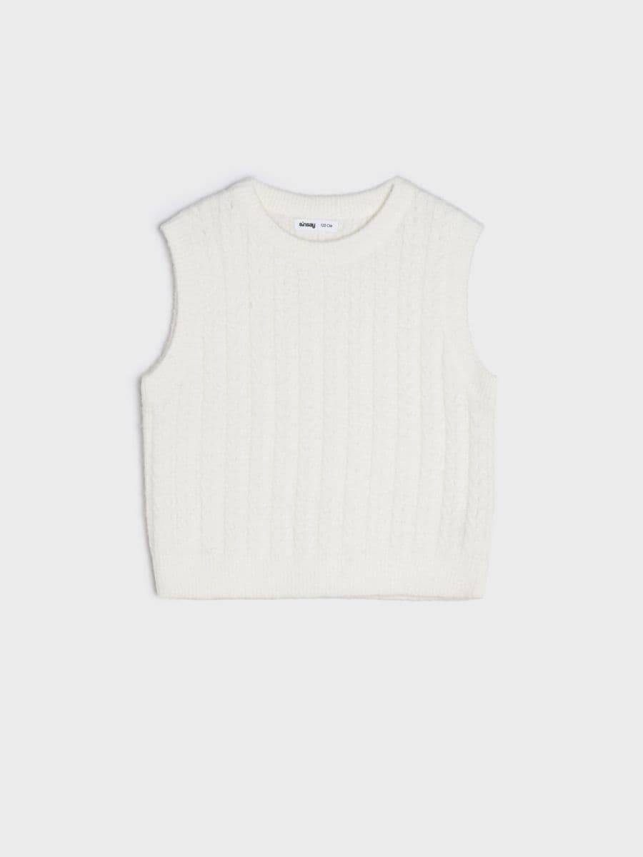 Sweter Kolor kremowy  0469T-01X