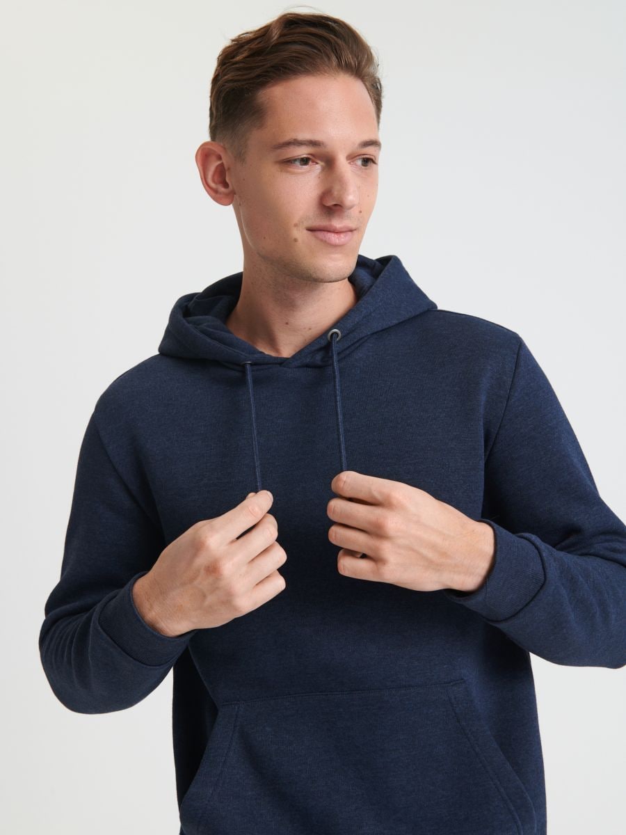 Bluza z kapturem Kolor granatowy  6977D-59M