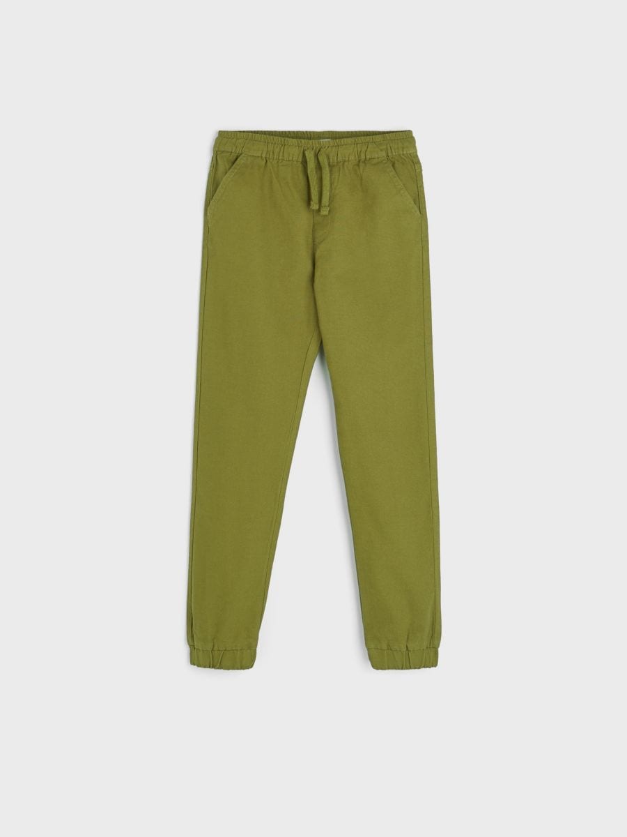 Spodnie jogger Kolor khaki  4363T-87X