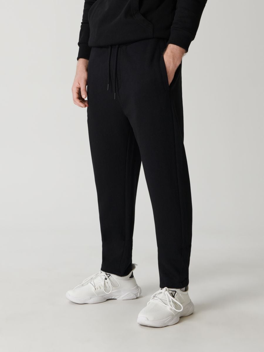 Spodnie dresowe jogger Kolor czarny  1969O-99X