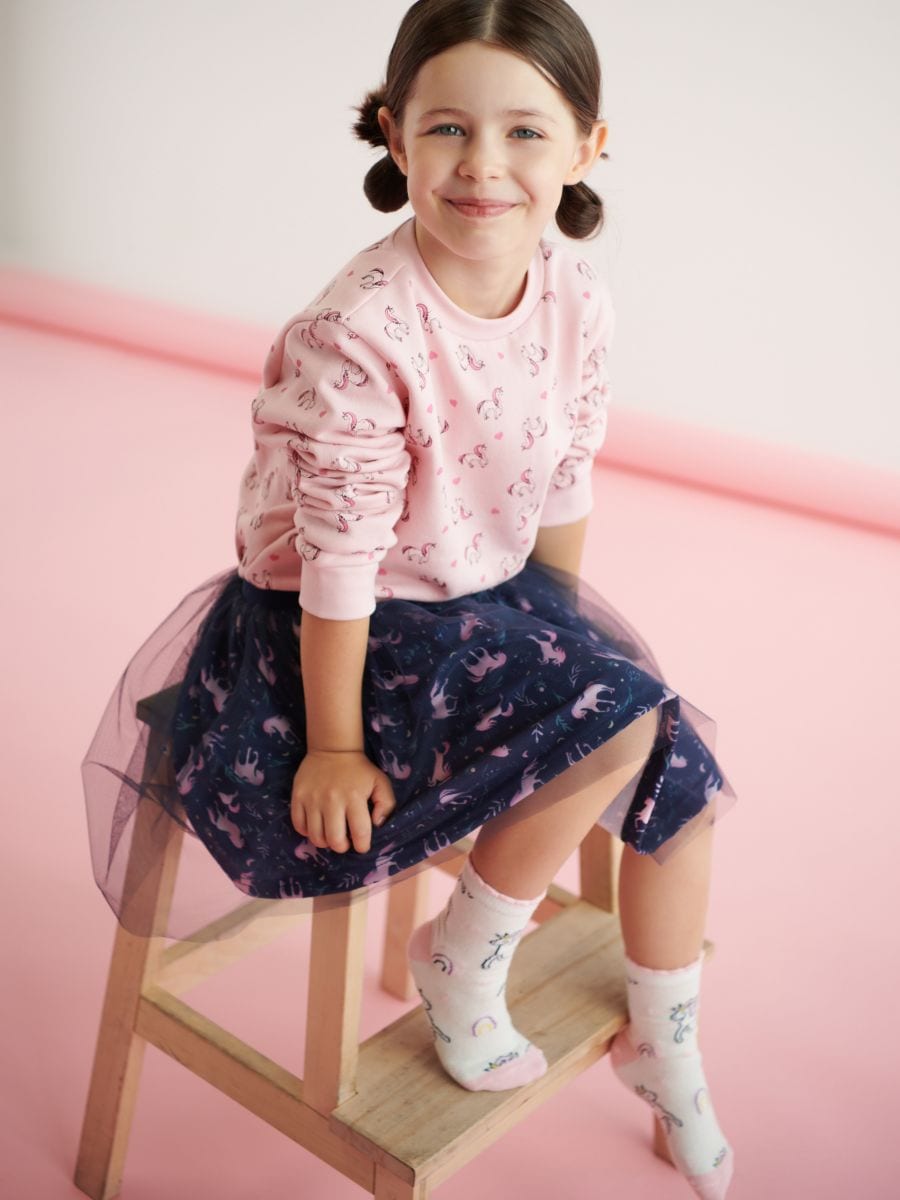Bluza z nadrukiem Kolor różowy  8512M-03X