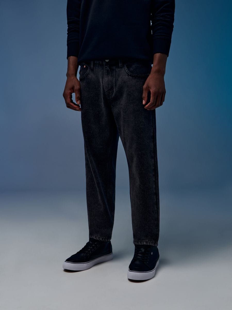 Jeansy relaxed Kolor szary  1577O-90J