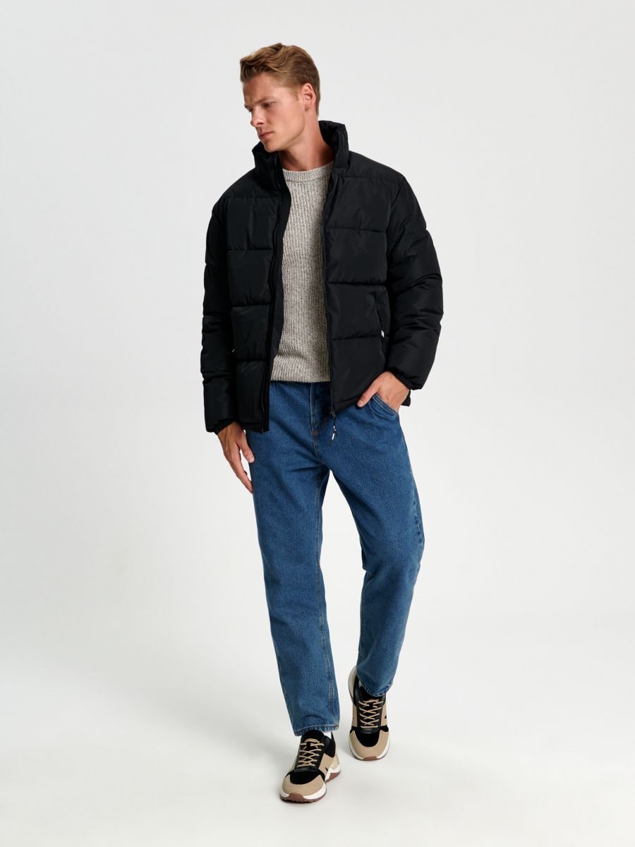 Jeansy chino barrel Kolor niebieski  1594O-55J