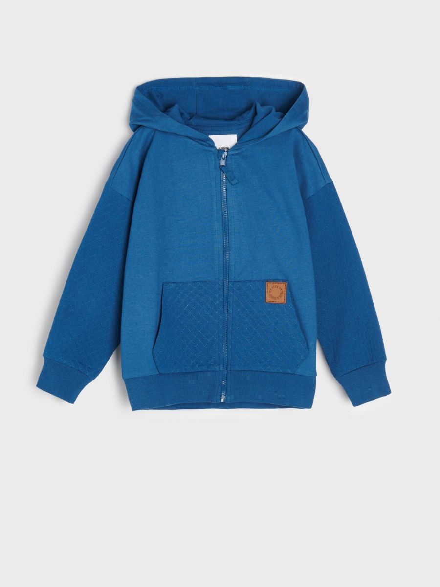 Bluza z kapturem Kolor niebieski  XQ182-57X