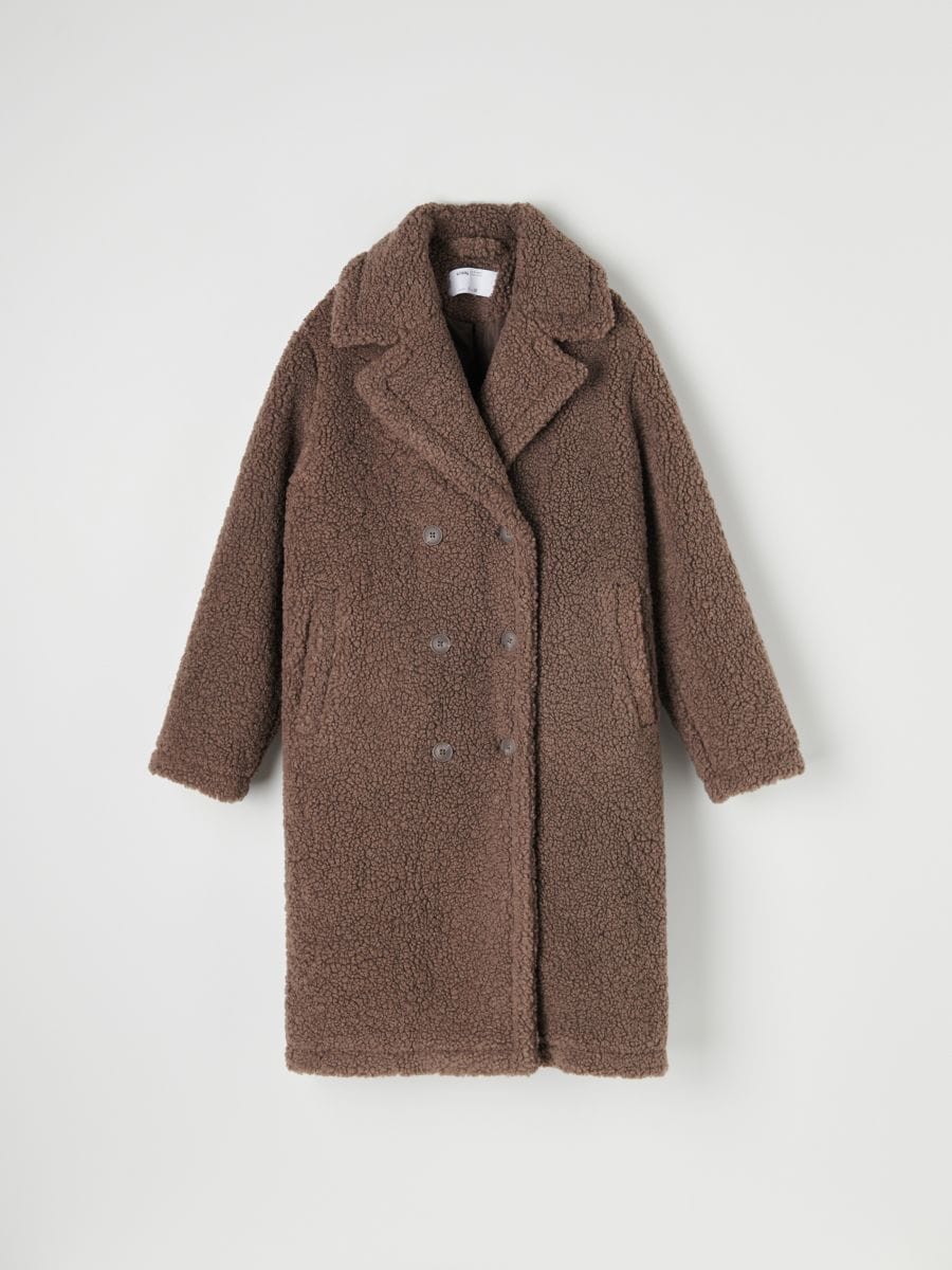 Płaszcz teddy Kolor brązowy  6676J-84X
