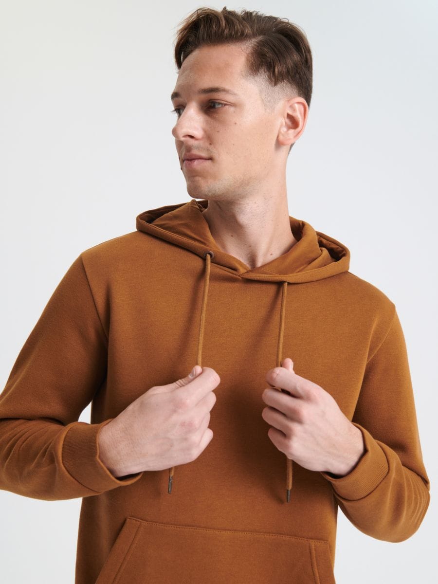 Bluza z kapturem Kolor brązowy  6977D-82X
