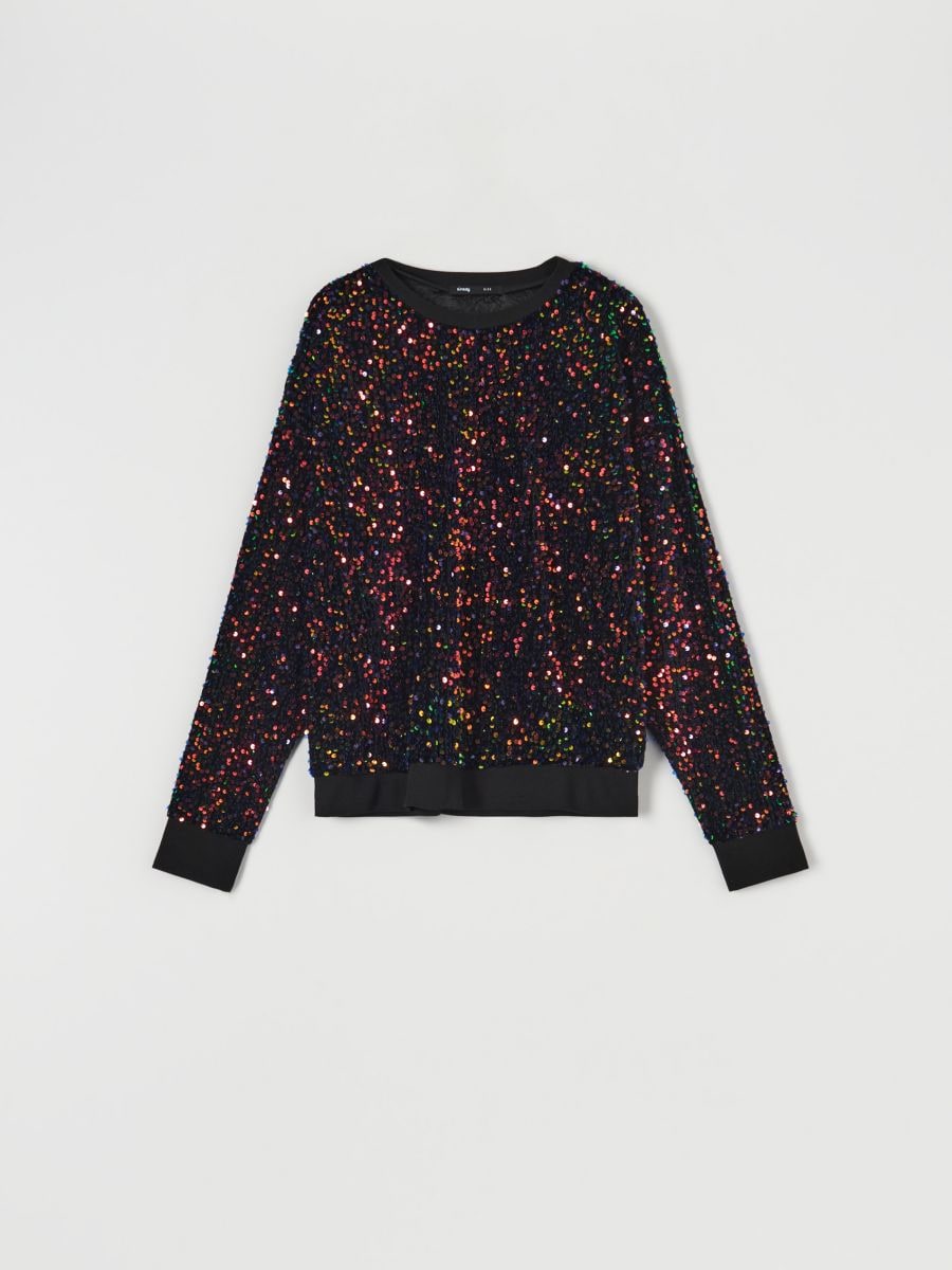 Bluza z cekinami Kolor wielobarwny  7706X-MLC