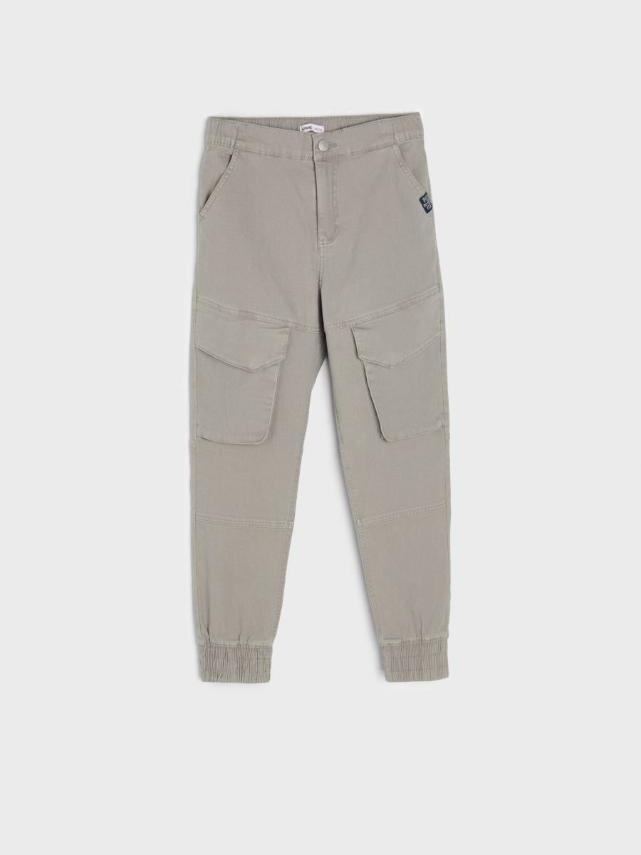 Jeansy jogger cargo Kolor szary  ZP171-09X