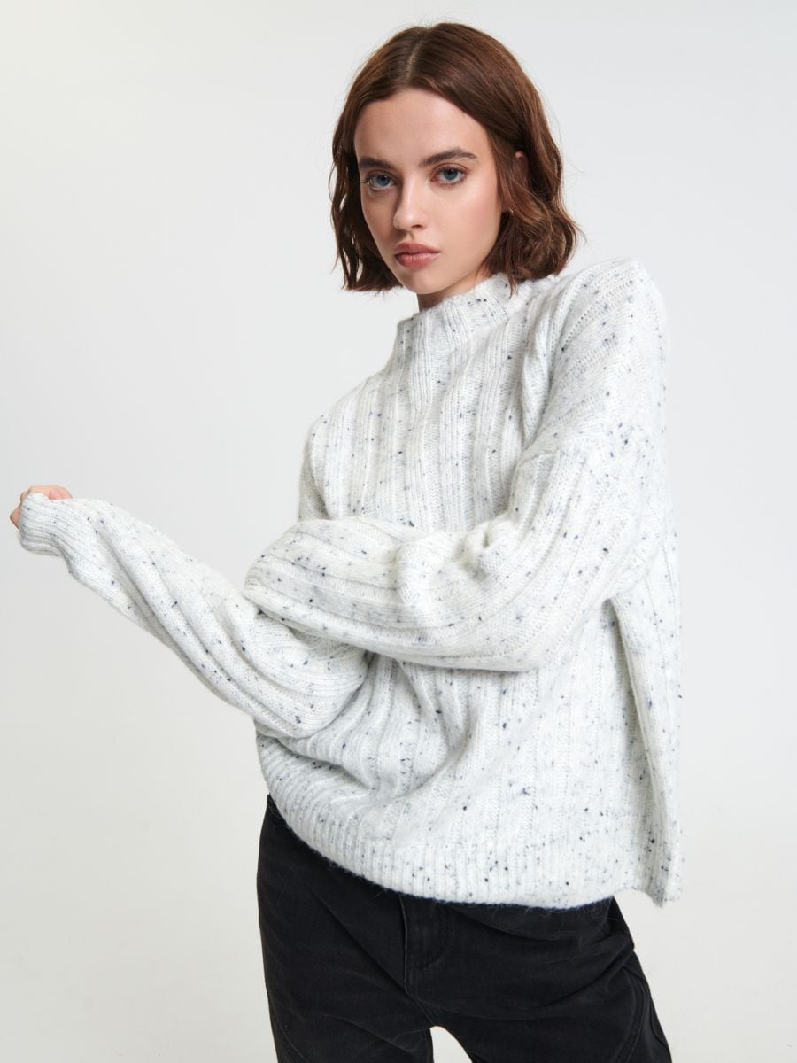Sweter ze stójką Kolor wielobarwny  3396X-MLC