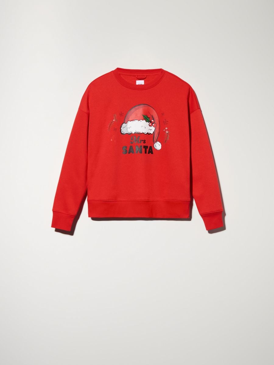 Bluza z nadrukiem Kolor czerwony  4371N-33X
