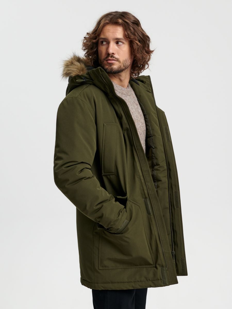 Kurtka parka Kolor khaki  1852O-87X