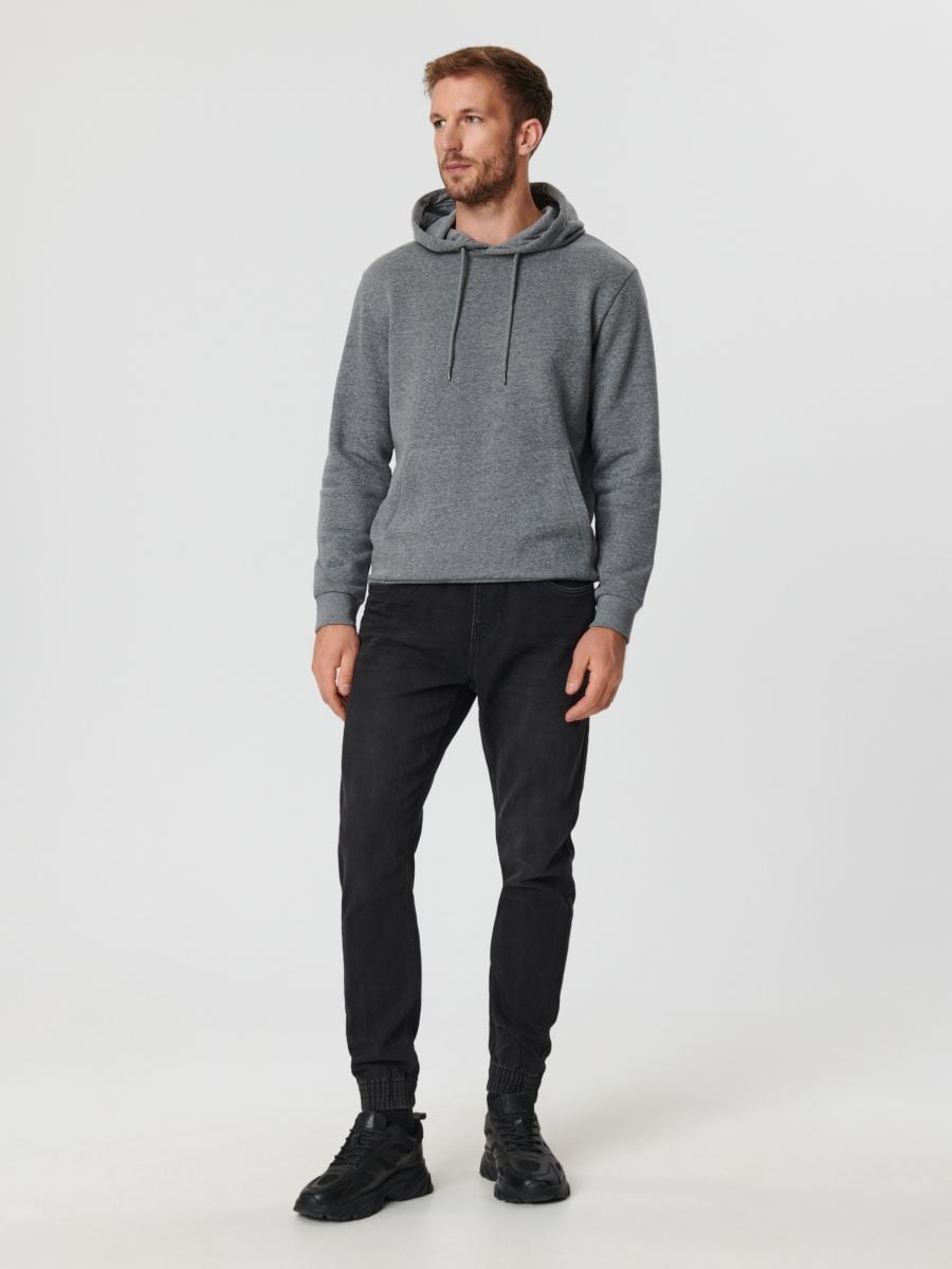 Bluza z kapturem Kolor szary  6977D-9MM