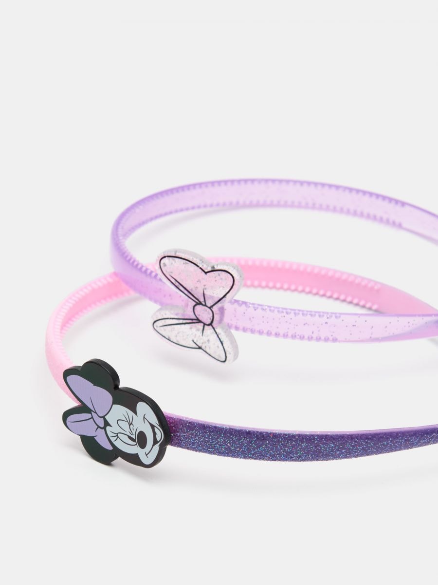 Opaski do włosów Myszka Minnie 2 pack Kolor fioletowy  6998R-45X